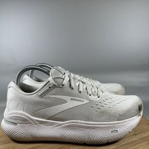 Brooks Ghost Max Womens 8.5 B Shoes White Athletic Running Sneakers